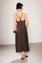 Kahverengi Slip Maxi Dokuma Elbise TWOSS26EL00386 - 6