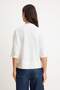 Ekru Oversize/Geniş Kalıp Düşük Kol Truvakar Soft Touch Örme T-Shirt TWOSS26TS00182 - 4