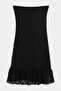 Black Lace Lycra Lined Long Skirt Tdrss26Et00048 - 2