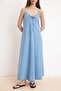 Mavi Tencel Karışımlı Askılı Maxi Denim Elbise TWOSS26EL00557 - 3