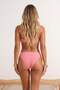 Pink Strapless Covered Regular Normal Waist Bikini Set Tbess25Bt00067 - 3