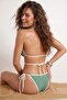 Green Textured Bralette High Waist Regular Bikini Set with Accessories Tbess26Bt00076 - 3