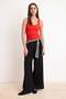 Red Fitted/Square Neck Sleeveless Stretchy Knitted Tank Top Twoss26Al00089 - 2