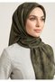 Cloud Pattern Bamboo Scarf Oil Green - 4