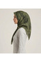Cloud Pattern Bamboo Scarf Oil Green - 3