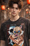 Demon Slayer Anime Printed Unisex Black Tshirt - 6