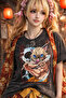 Demon Slayer Anime Printed Unisex Black Tshirt - 4