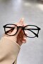 50-21-148 Square Oval Bone Transparent Women Men Unisex Blue Light Protection Screen Goggle Glasses - 2