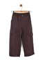 Nk boys' long-leg cargo pants with elastic waist and pocket details, ages 4-8, brown