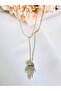 Steel Zircon Stone Separate Wearable Gold Combination Necklace 45 cm - 4
