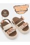 Kocamanlar 4505 lightweight comfortable sole school nursery pool daily unisex children's slippers beige