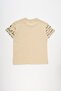 Boy's Printed Comfort Fit Beige T-Shirt - 3