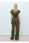 Straight-Cut Linen Blend Trousers - 4
