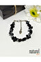 Original Snowy Obsidian Cracked Natural Stone Women's Bracelet - 5