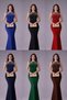 New Season Women's Shoulder Multi-Strap Stone Embroidered Crepe Maxi Dress - 2