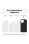 Apple iPhone 12 Pro Max Compatible Case with Velvet Inside, Erasable Launch Silicone Case, Navy Blue - 5