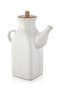 2 Pieces Square White Luxury Oil Pot, 1 Liter Oil Pot, Vinegar Pot, Sauce Pot Set - 2