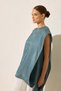 Quartz Satin Cloak Detailed Relaxed Fit Tunic - 2