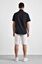 Short Sleeve Green Men's Shirt Loose Fit Full Cotton - 5