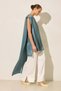 Quartz Satin Cloak Detailed Relaxed Fit Tunic - 3