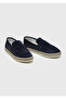 Navy Blue Suede Casual Loafer - 3