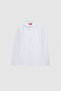 Ds Damat Slim Fit White Italian Collar Textured Long Sleeve Easy-Iron Breathable Four-Season - 5