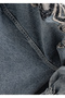 Women's Stone Embroidered Embroidered Long Sleeve Cotton Denim Jacket - 7