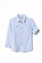 12 Months-16 Years Boy's Blue Cotton Shirt-3/4 Y - 2