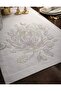Runner Tablecloth with Bead and Stone Print Details 38X138 - 6