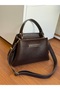 Practical Women's Hand and Shoulder Bag with Front Placket - 2