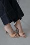 Franco Women's Heeled Patent Leather Sandals Roze