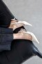 Cuesta Women's Heeled Wrinkled Leather Shoes Cream - 2