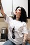 Suit Printed Relaxed Fit Women's White T-shirt - 4
