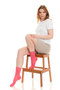 Premium Seamless Pink Women's Bamboo Socket Socks - 35-38 - 350-PMB - 3