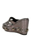 Women Chunky Diamante & Rhinestone Cut-Out Sandals in Pewter - 3