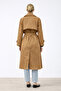 Floriva Long Trench Coat Camel - 3