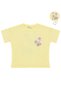 Colorful Floral Printed T-Shirt for 10-13 Years Old - Yellow