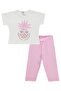 Pineapple Printed 6-18 Month Set - Ecru - 3