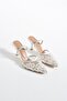 Y,S,R Flower Detailed Lace Bridal Shoes (7CM) - 3