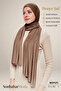 Women's Hijab Luxury Combed Cotton Shawl – Non-Slip, Soft, Four Seasons Use Shawl Chocolate