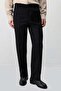 Men's Black Straight Fit Trousers