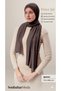 Women's Hijab Luxury Combed Cotton Shawl – Non-Slip, Soft, All-Season Use Shawl Brown
