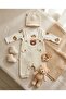 Babynova Teddy Bear Patterned Unisex Baby Salopet Jumpsuit - 3