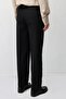 Men's Black Straight Fit Trousers - 5