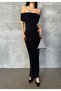 Women's Madonna Collar Slit Maxi Dress - 2