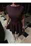 Women's Short Sleeve Flounce Dress - 3