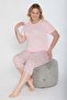 Plus Size Oversized Capri Set B770-01 - 2