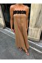 Women's Brown Lace Detailed Strap Dress - 4