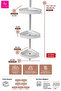 3-Shelf Venta Stainless Aluminum Bathroom Corner Shelf - White (No Assembly Required.) - 3