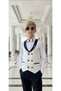 Children's Vest Suit Shirt Set Cream